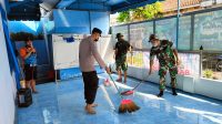 POLSEK KEPANJENKIDUL BAKSOS DI MUSOLAH DARUL FALAH JELANG BULAN SUCI RAMADHAN