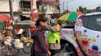 Bulan Ramadhan Polsek Ponggok Tetap Lakukan Edukasi Prokes