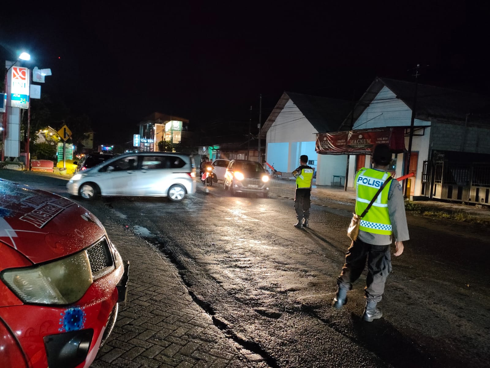 Patroli Pemantauan Arus Lalin Lebaran Polsek Ponggok