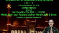 Ketua DPP IPHI Ucapkan Hari Raya Idul Fitri 1443 H