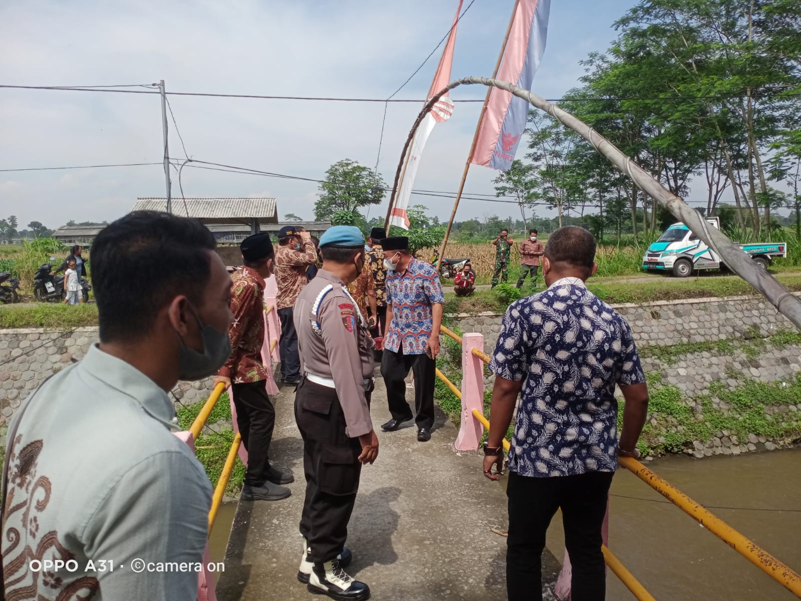 Pengamanan Kunjungan Bupati Blitar Dalam Rangka sambang Desa Melalui Program Ovop.