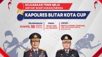 Puluhan Wartawan Berebut Piala Kapolres Blitar Kota Cup