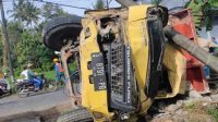 Truk Vs Sepeda Motor, 2 Orang Meninggal Dunia di TKP Jl Raya Salam Nglegok